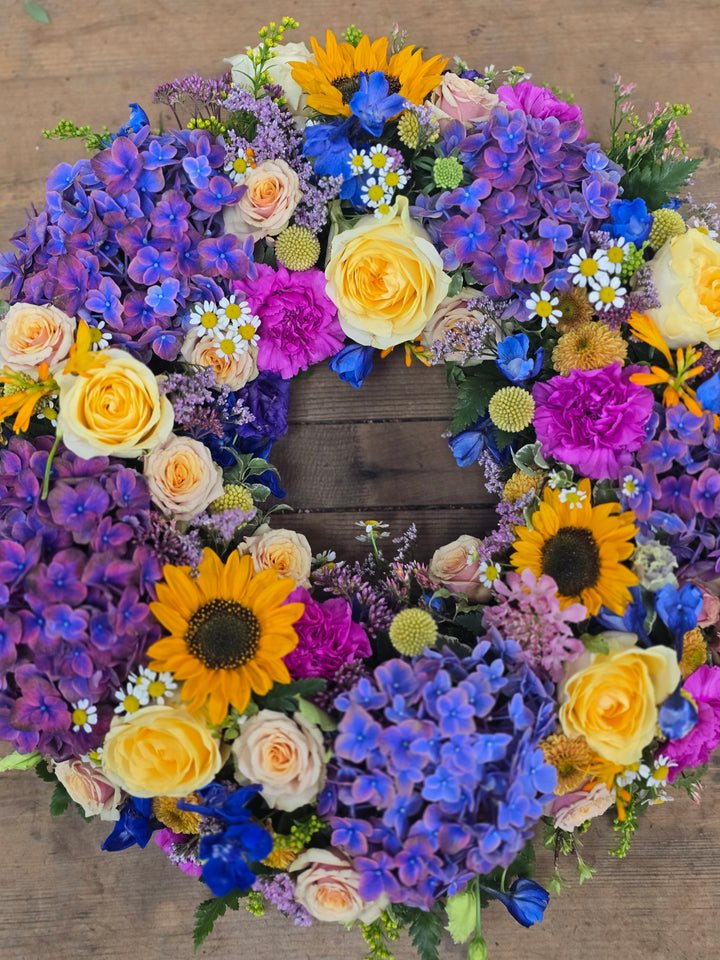 Open Loose Funeral Wreath