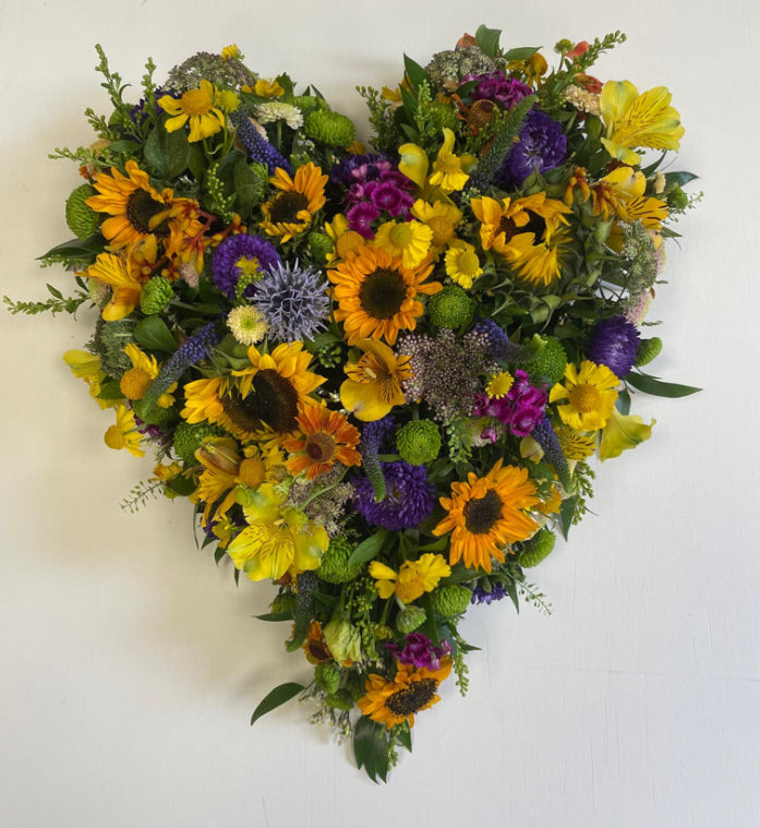 Heart Solid Loose Funeral Wreath